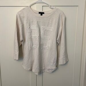J. Crew 3/4 sleeve Jersey